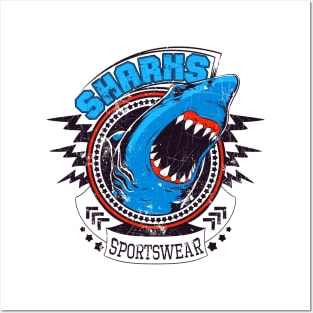 Sharks Sports Wear Posters and Art